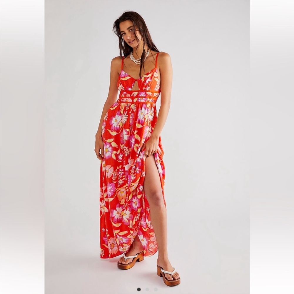 FP Wisteria Maxi Sun Dress in Pop Combo sz XL